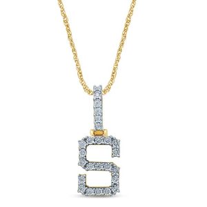 10K 0.18-0.23CT CHARM "INITIAL S"