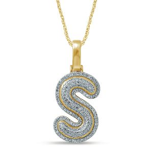 10K 0.26-0.38CT CHARM "INITIAL S"