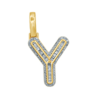 10K 0.33-0.38CT CHARM "INITIAL Y"