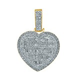 10K 3.61-3.67CT CHARM "HEART"