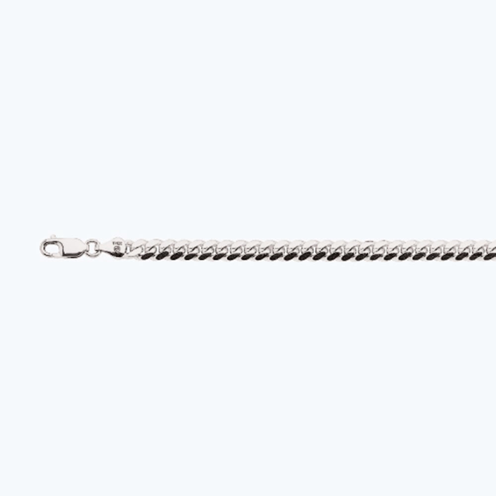 14k 6mm White Gold Solid Miami Cuban 20" - Image 2