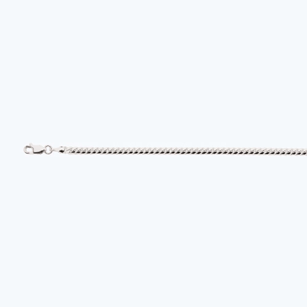 14k 3.5mm White Gold Solid Miami Cuban 30" - Image 2