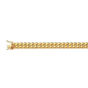 14k 9.5mm Yellow Gold Hollow Miami Cuban 22"