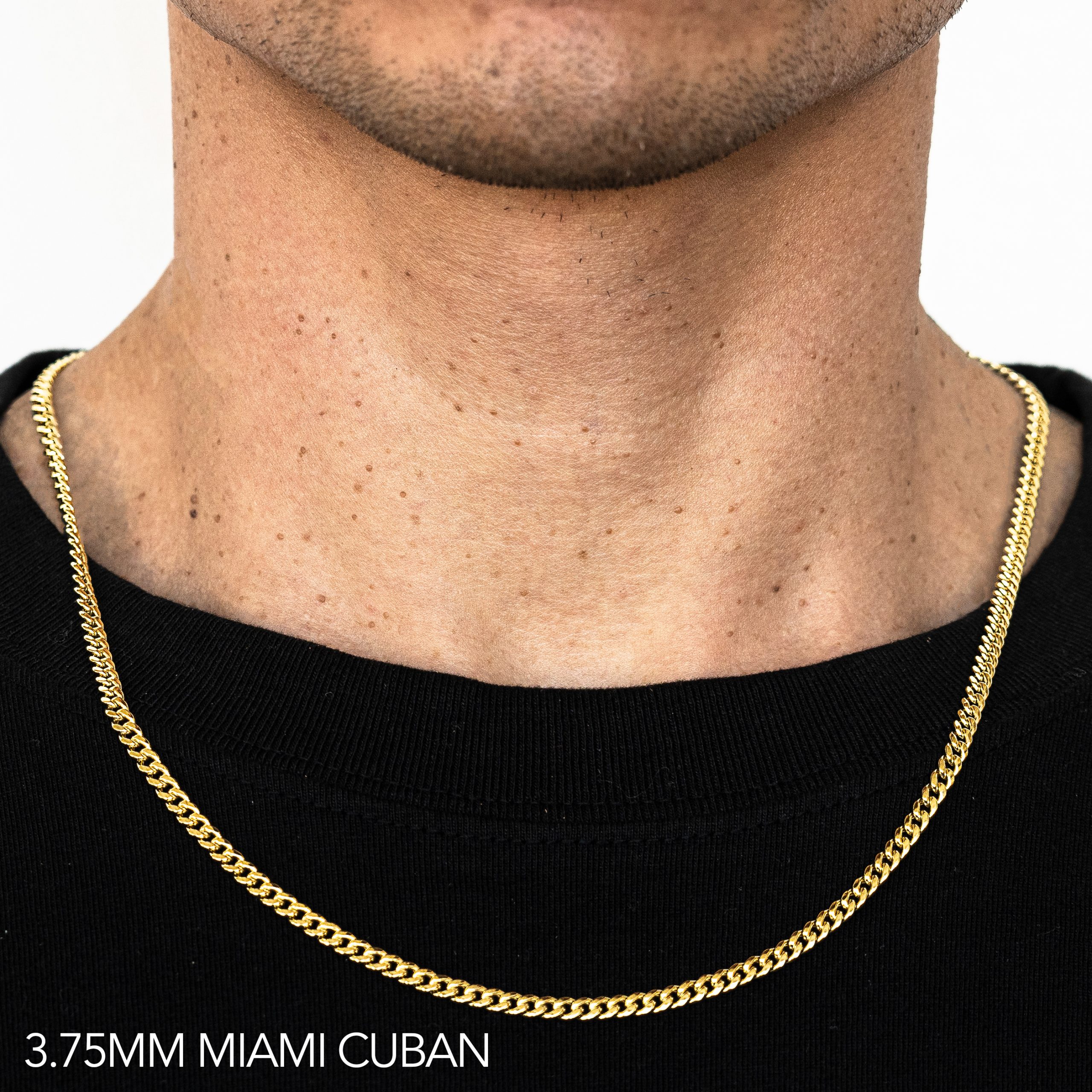 10k 4mm Yellow Gold Hollow Miami Cuban 20"