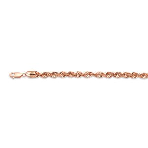 10k 5.5mm Rose Gold Laser Rope 30"