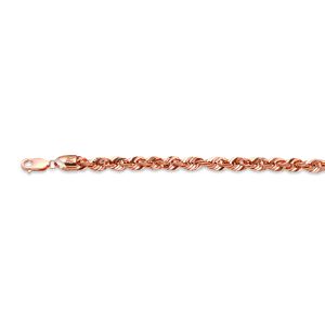 14k 5.5mm Rose Gold Laser Rope 16"