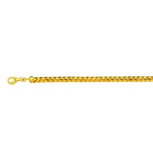 10k 5mm Yellow Gold Solid Diamond Cut Franco 16"