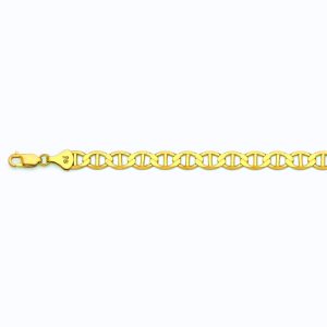 10k 7.5mm Yellow Gold Solid Mariner 16"