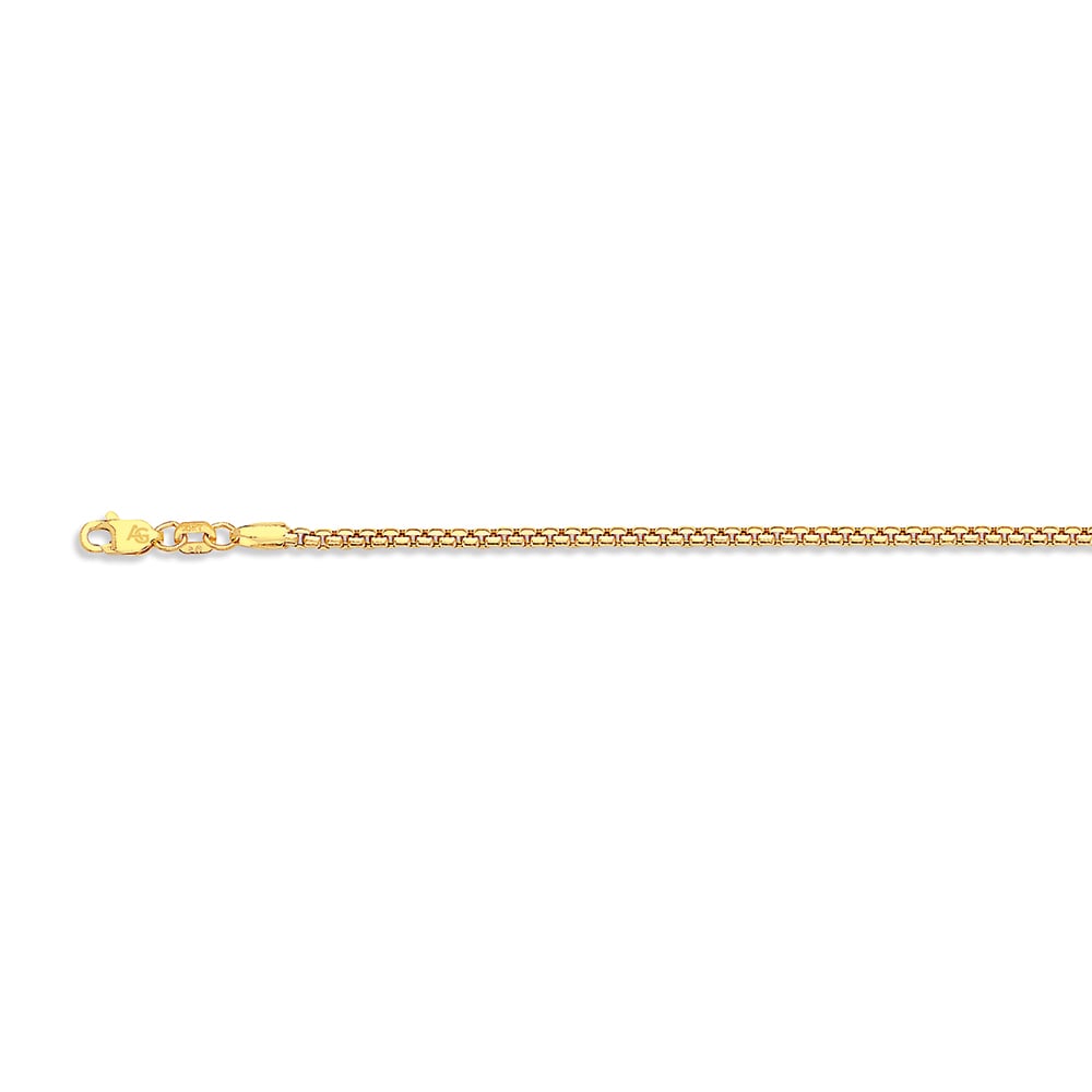 14k 2mm Yellow Gold Venetian Box 28"