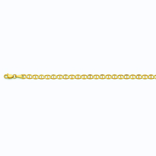 10k 5mm Yellow Gold Solid Mariner 22"