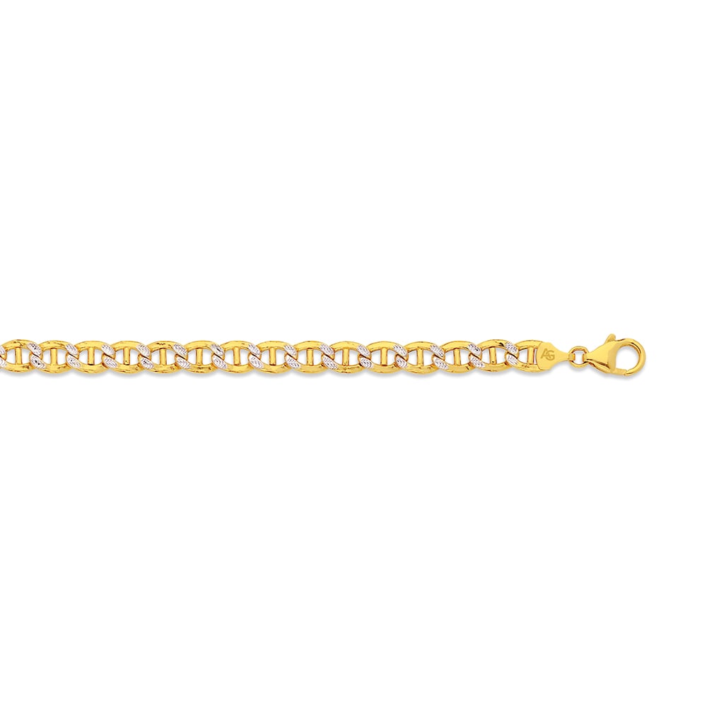 14k 6mm Yellow Gold Hollow Mariner 24"