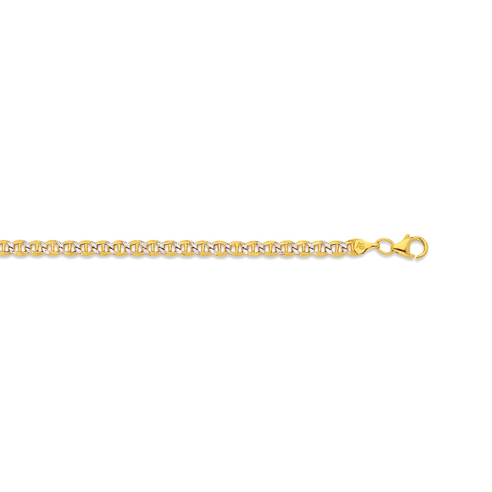 10k 4mm Yellow Gold Hollow Mariner 20"