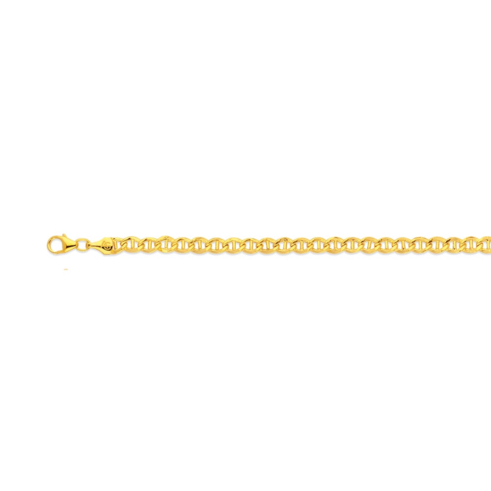 10k 4mm Yellow Gold Hollow Mariner 20"