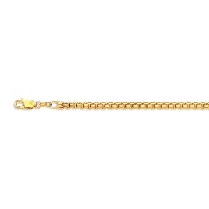 14k 3.5mm Yellow Gold Venetian Box 16"
