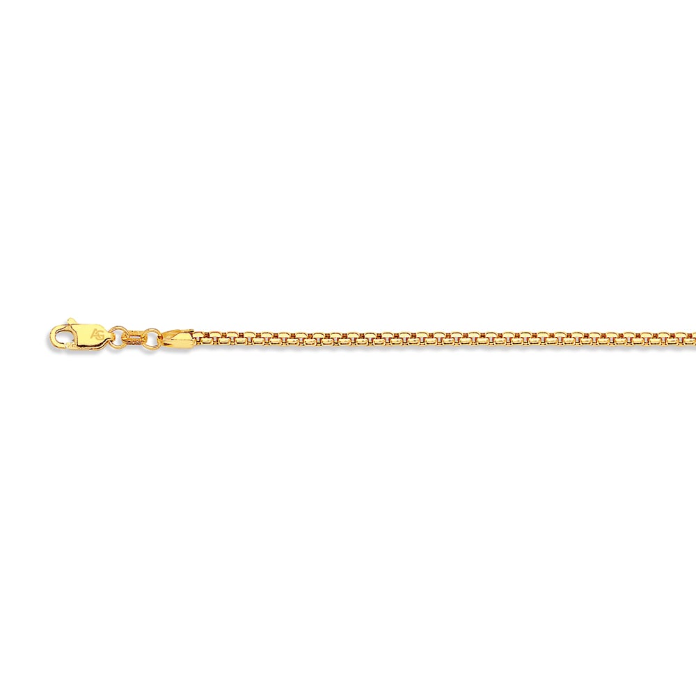 10k 2.5mm Yellow Gold Venetian Box 30"