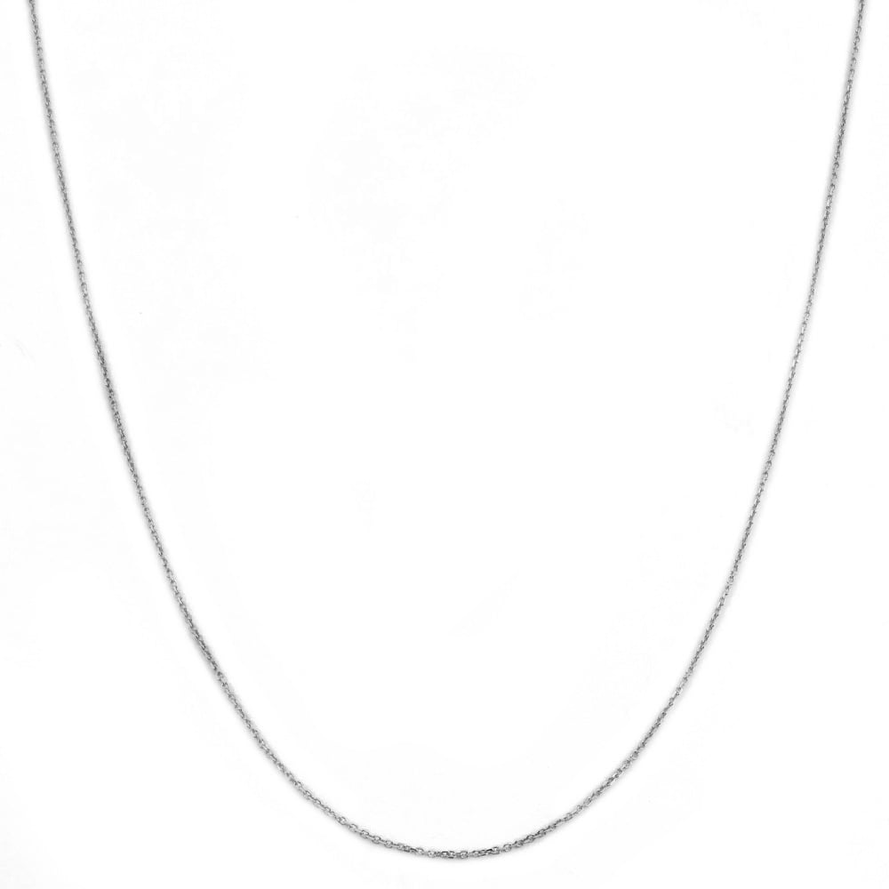14k White Gold Dc Rolo 023 Gauge 20" - Image 2
