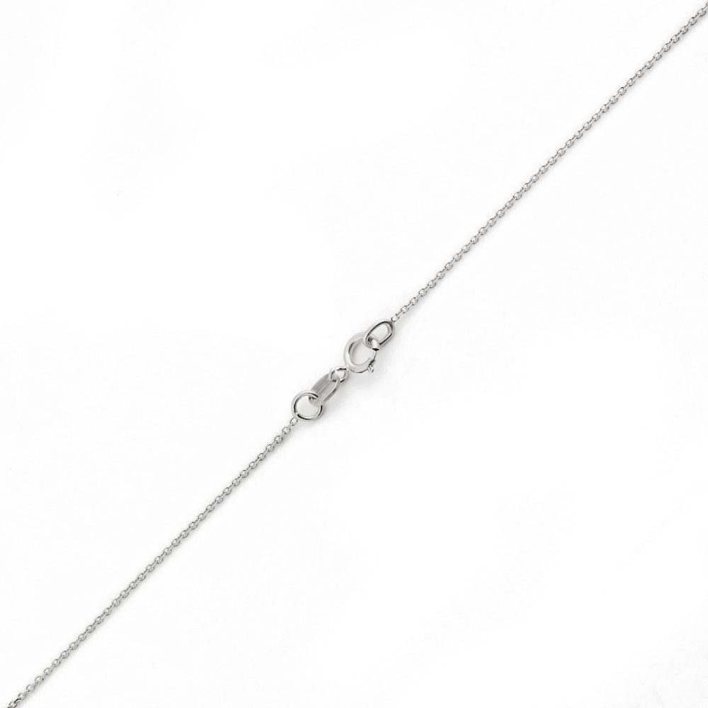 14k White Gold Dc Rolo 033 Gauge 18" - Image 4