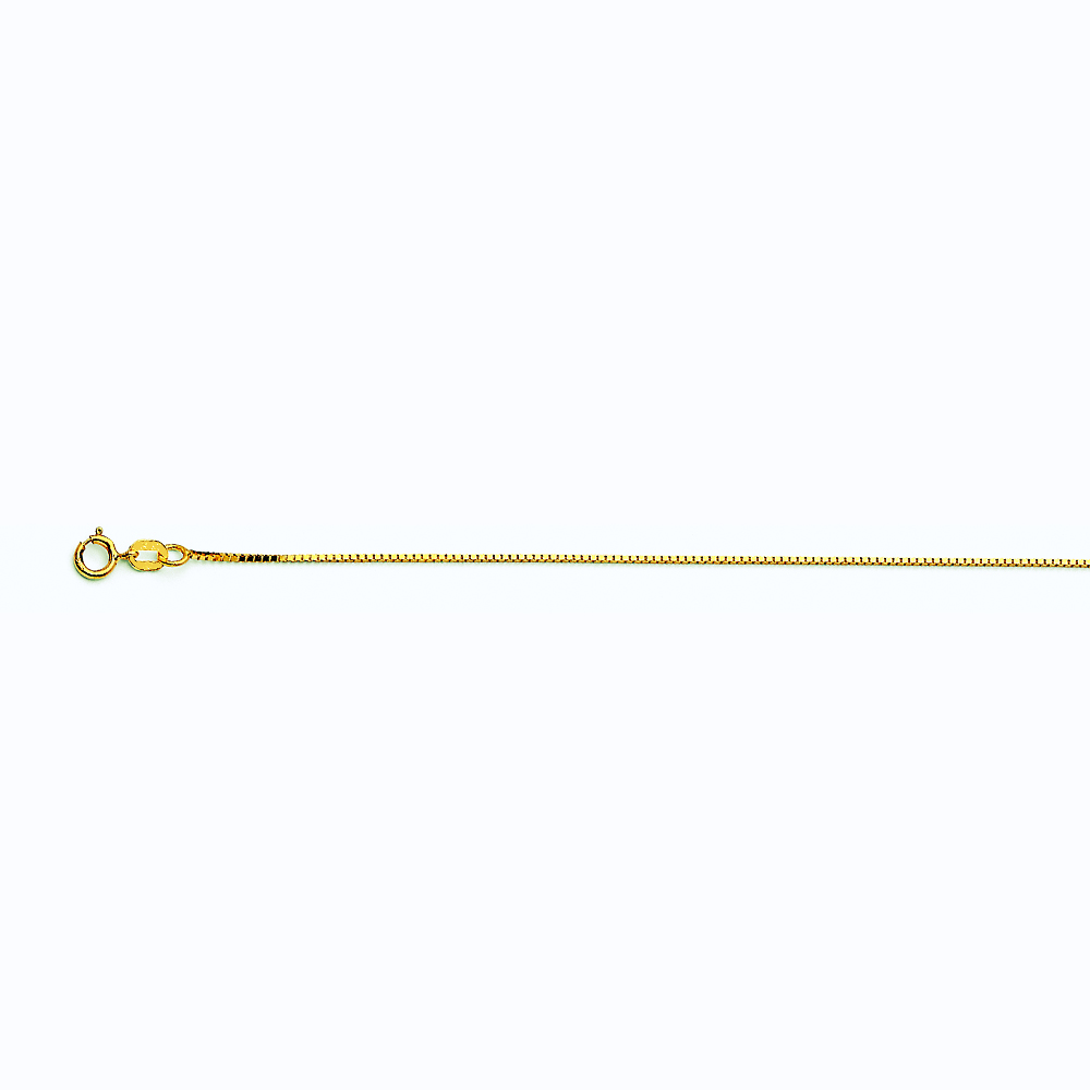14k Yellow Gold Box 050 Gauge 16" - Image 4