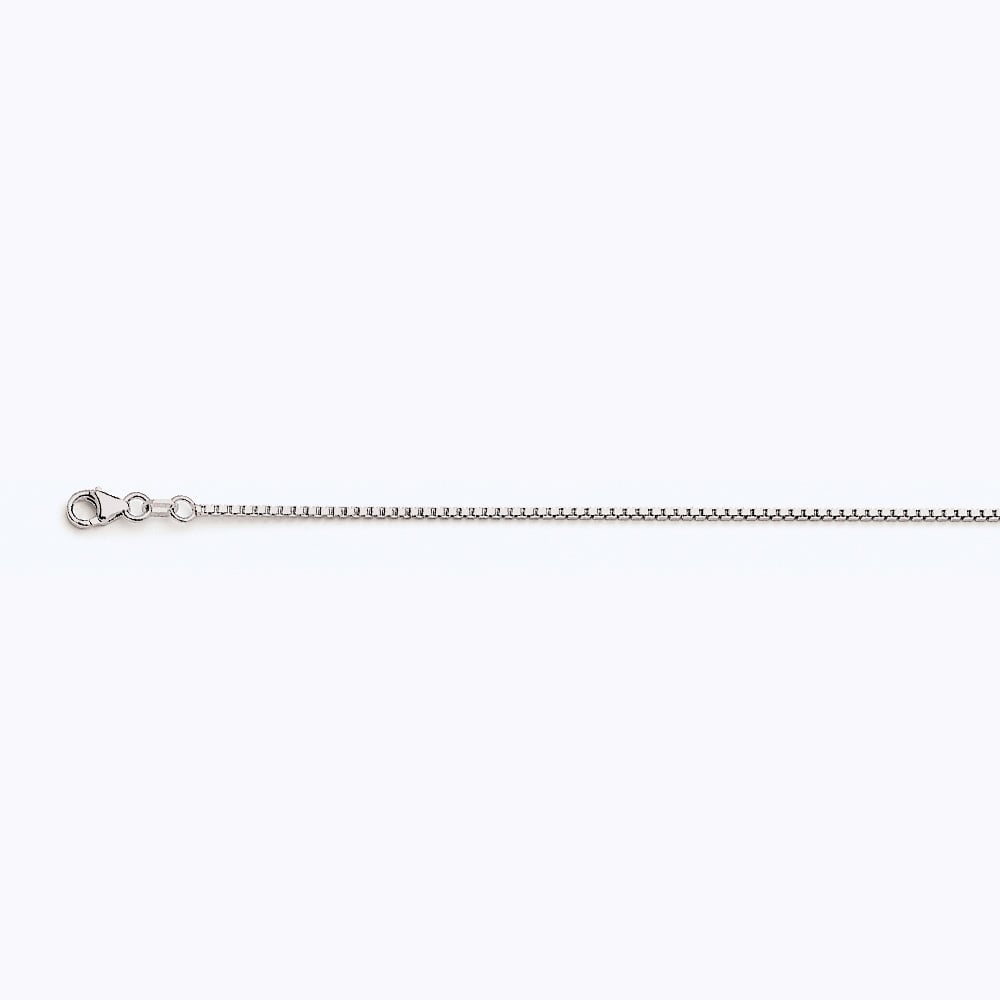 14k White Gold Box 078 Gauge 30" - Image 4