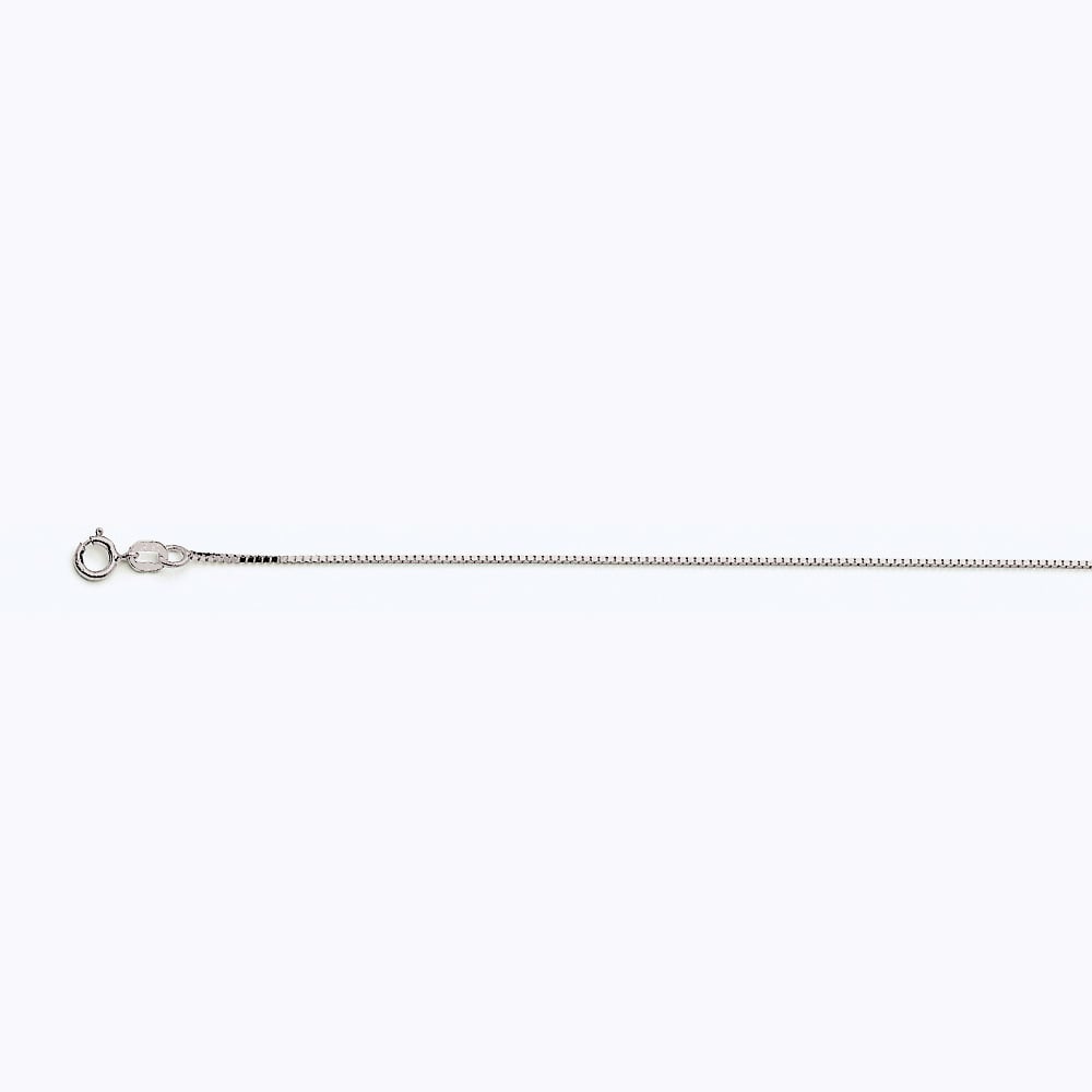 14k White Gold Box 050 Gauge 16" - Image 4