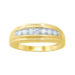 10K DIAMOND 0.24-0.26 CT MENS RING