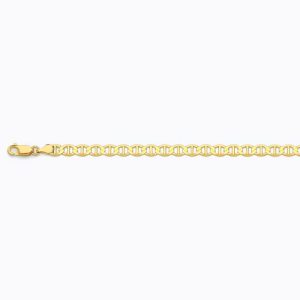 14k 6mm Yellow Gold Solid Mariner 26"