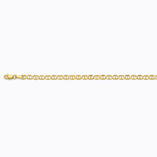 14k 5mm Yellow Gold Solid Mariner 26"