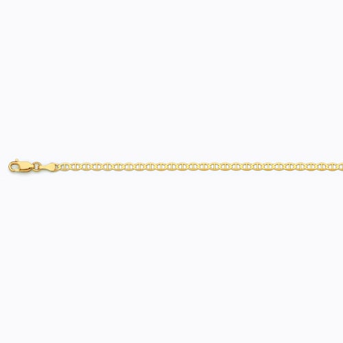 14k 4mm Yellow Gold Solid Mariner 30"