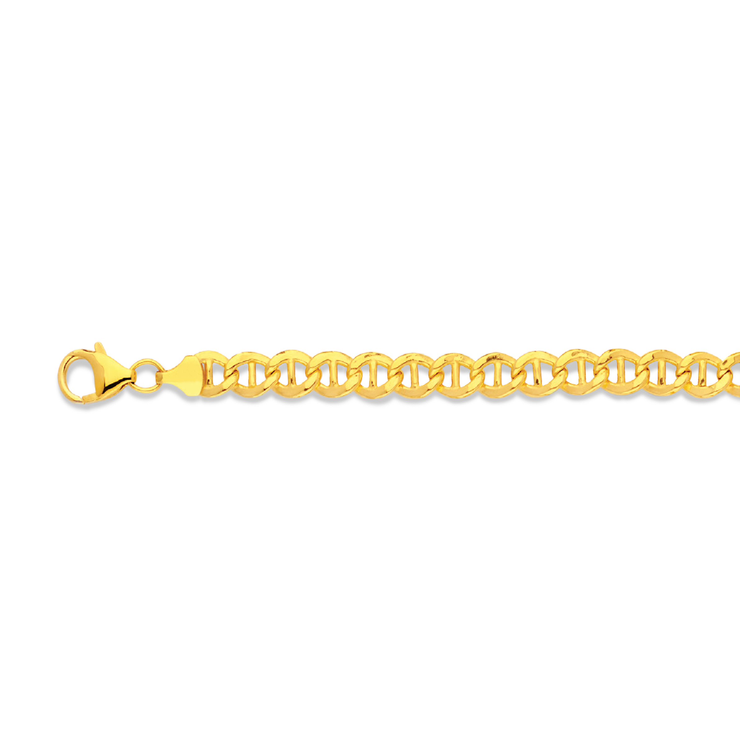 14k 6mm Yellow Gold Hollow Mariner 16"