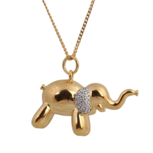 10K 0.10CT CHARM "ELEPHANT"