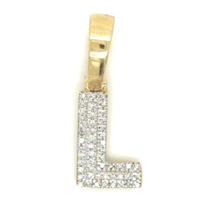 10K 0.08-0.09CT CHARM "INITIAL L"