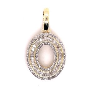 10K 0.46-0.54CT CHARM "INITIAL O"