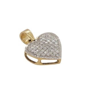 10K 0.17CT CHARM "HEART"