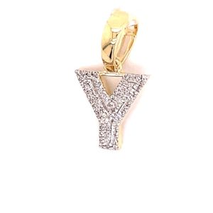 10K 0.09-0.12CT CHARM "INITIAL Y"