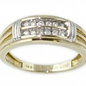 14K DIAMOND 0.24-0.25 CT MENS RING