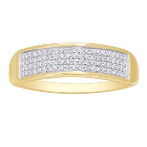 10K DIAMOND 0.23-0.27 CT MENS RING