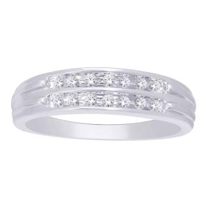 10K DIAMOND 0.16-0.19 CT MENS RING