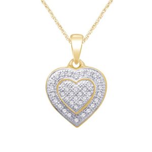 10K 0.10-0.12CT Charm "HEART"