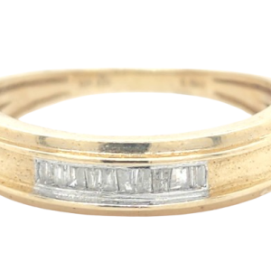 10K DIAMOND 0.10 CT MENS RING