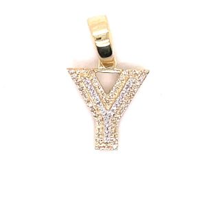 10K 0.09-0.11CT CHARM "INITIAL Y"