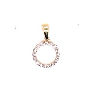 10K 0.12CT CHARM "INITIAL O"