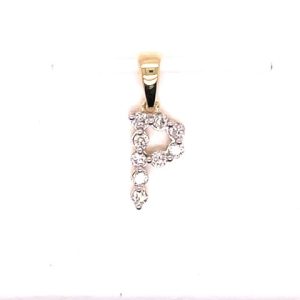 10K 0.13CT CHARM "INITIAL P"