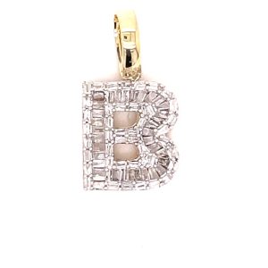 10k 0.45-0.49ct Charm "initial B"