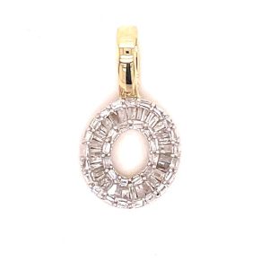 10K 0.39CT CHARM "INITIAL O"