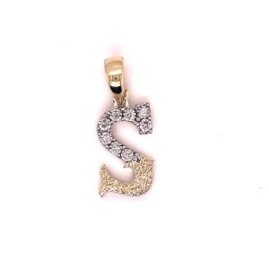 10K 0.13-0.14CT CHARM "INITIAL S"