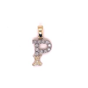 10K 0.09-0.11CT CHARM "INITIAL P"