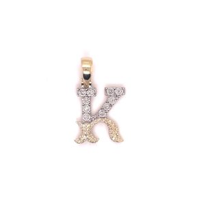10K 0.15-0.20CT CHARM "INITIAL K"
