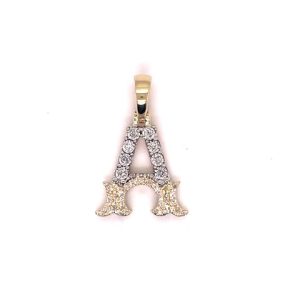 10K 0.12-0.15CT CHARM "INITIAL A"