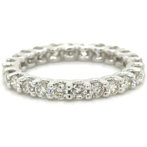 14K DIAMOND 1.36 CT RING (24 TOTAL STONE'S "ETERNITY")