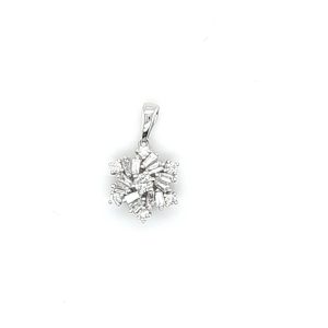 14K 0.33CT CHARM "SNOW FLAKE"